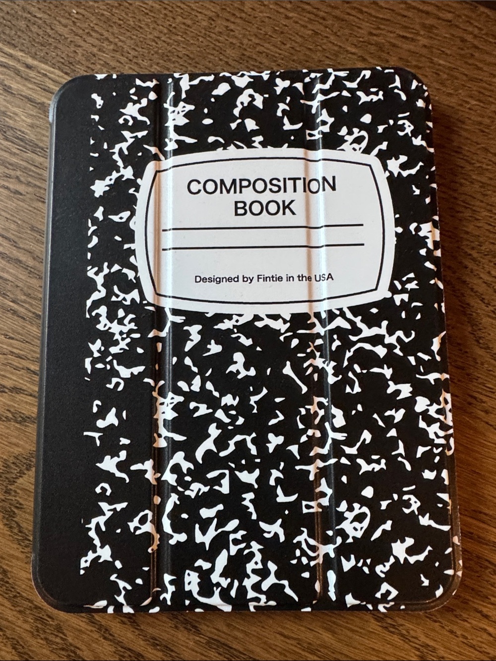Black & White Composition Book Tablet Cover